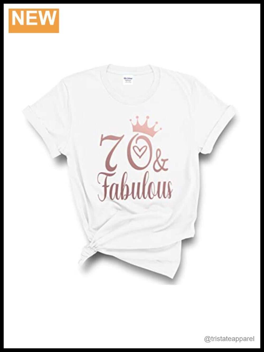 Unisex 70th Birthday Graphic Tee Short Sleeve Pull On